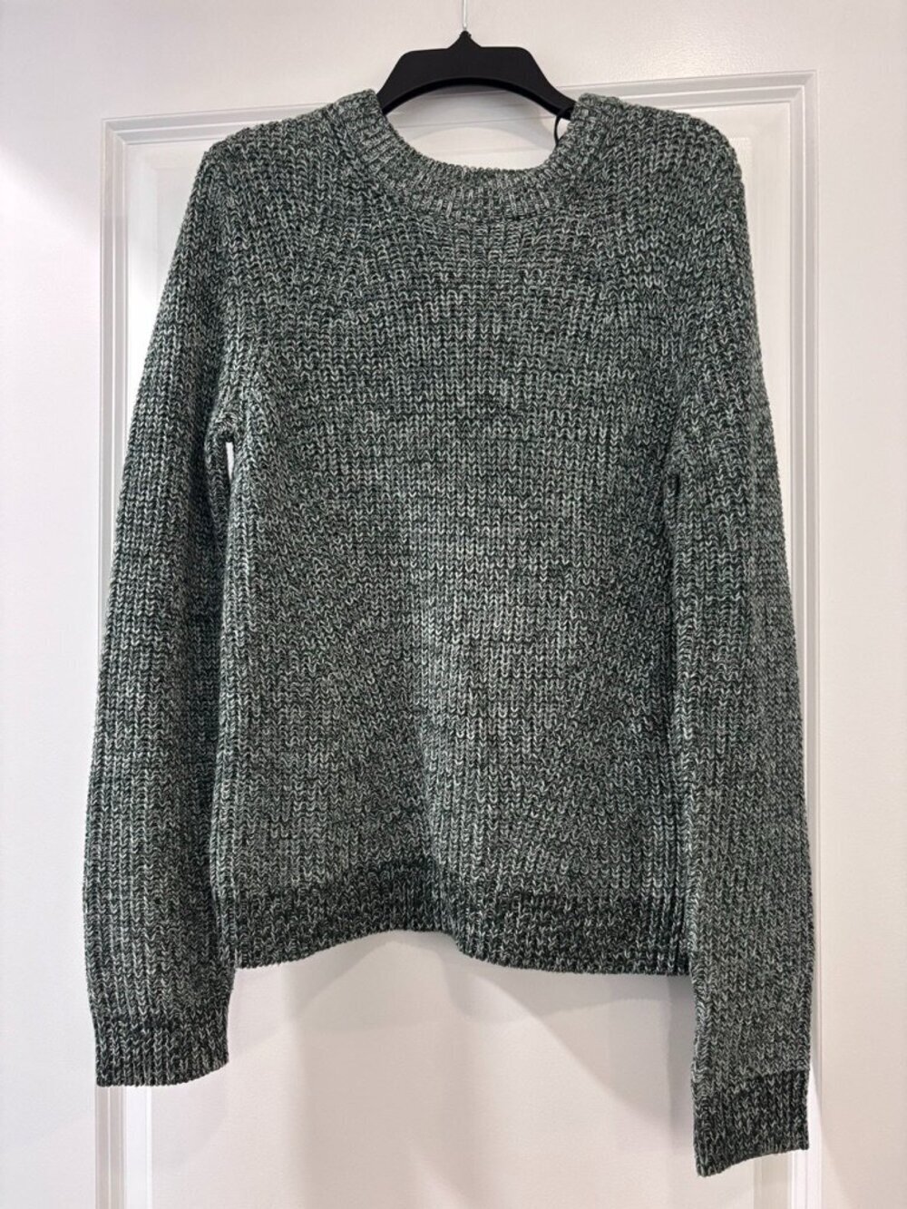 H&M Basic Heather Bluish Green Knit Sweater